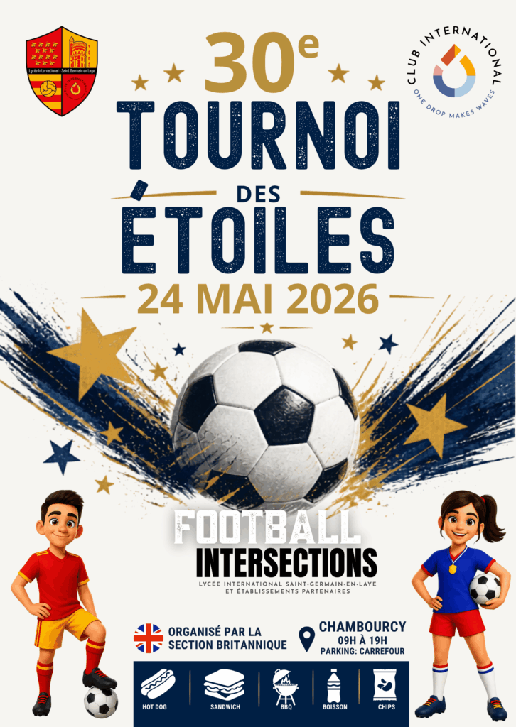 Affiche Tournoi Foot Intersections 2026 ETOILES