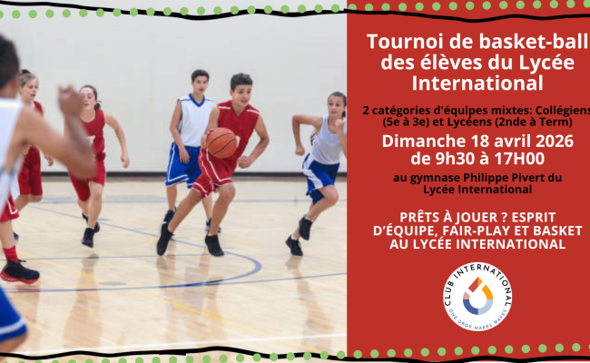 Tournoi Basket-ball Affiche 2026 (2025-2026) HORIZONTAL